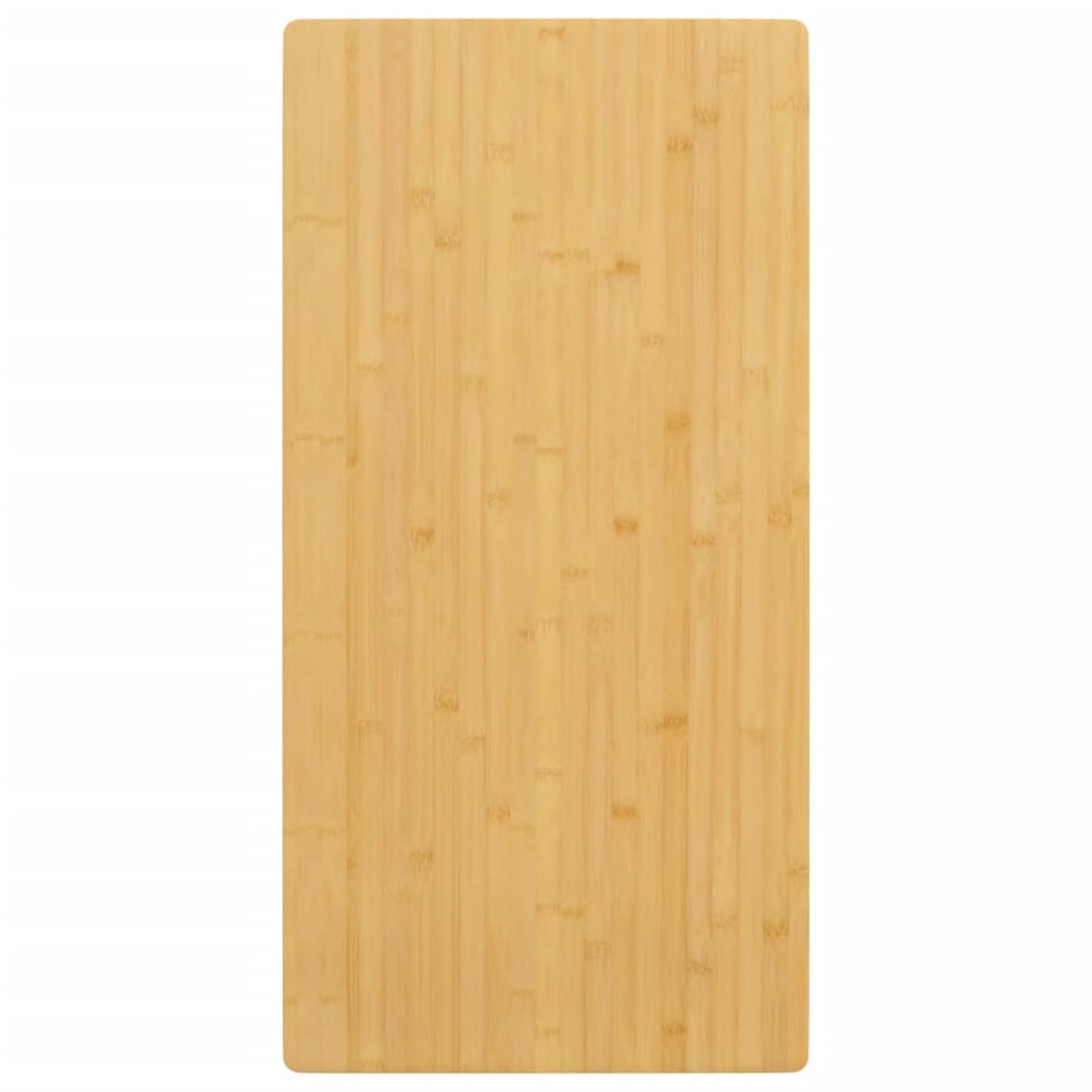 Blat stołu 40 x 80 x 2,5 cm z bambusa z łatwym w pielęgnacji lakierem i zaokrąglonymi krawędziami – uniwersalne zastosowanie do pomieszczeń mieszkalnych i komercyjnych