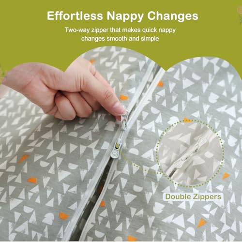 Image of 3.5 TOG Super Soft Winter Sleep Sack, 100% Cotton Thick Warm Baby Wearable Blanket for 0-6 Months, Graphic, Size S