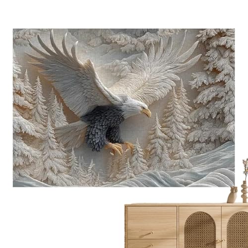 Puzzle de águila calva de 1000 piezas para unión familiar