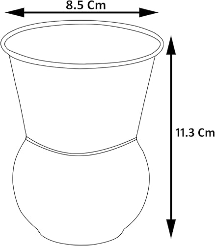 Vista 6 de Vaso de cobre martillado, sin lacado, sin forro y sin recubrimiento, 13.5 fl oz, para beneficios para la salud del ayurveda