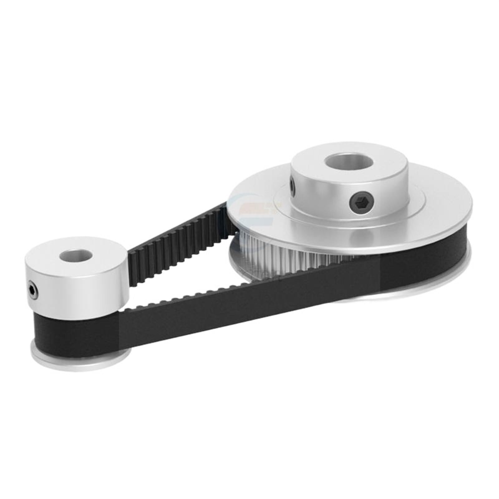 Sourcing Map Puleggia Dentata A 20 Denti Da 3 Mm, In Alluminio, Con Ruote Sincrone, Colore Argento Per Stampante 3D, Macchina CNC, Confezione Da 2 - Foto 2