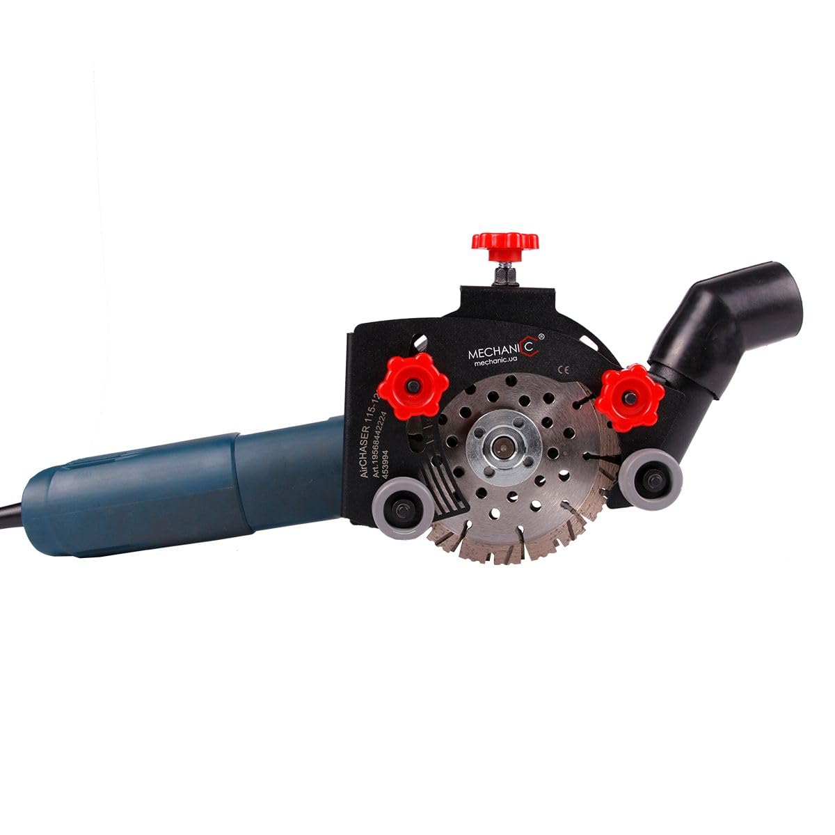 MECHANIC Smerigliatrice angolare da parete, 115 – 125 mm, fresatrice per muro, 12 mm, versione 2.0