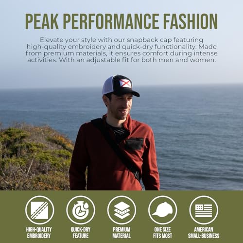 Image of International Tie State Hat for Men and Women, Adjustable Snapback Trucker Baseball Cap with Embroidered Patch