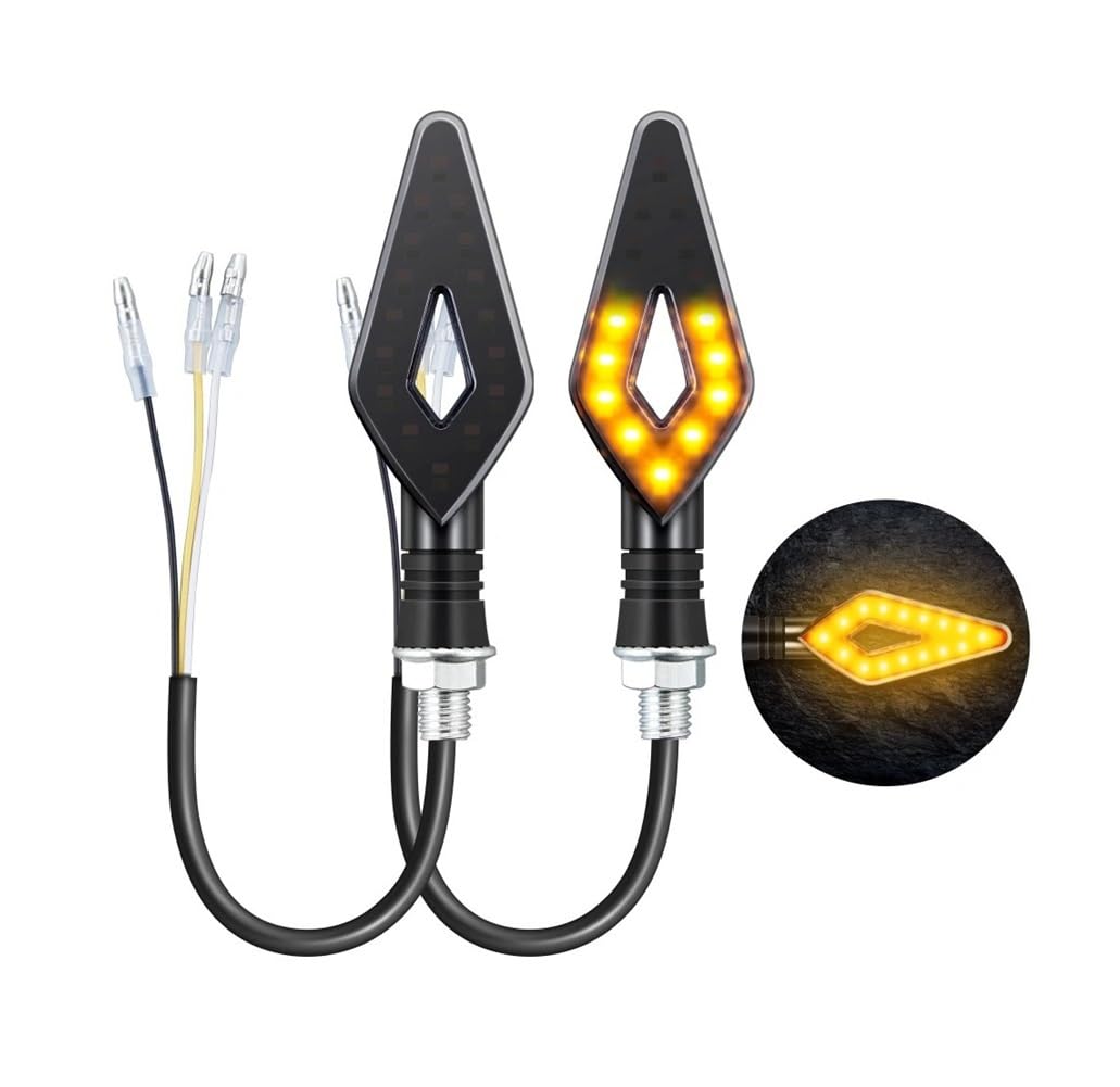 Luz De Señal De Giro LED Universal para Motocicleta, 12 V, Intermitente, Luces Traseras Vuelta Luces