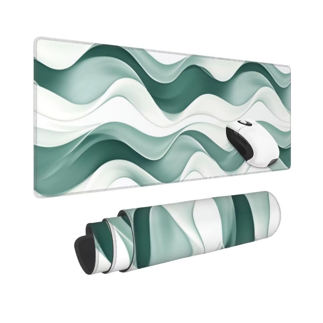 Tappetino Mouse Terreno Gaming Mouse Pad Astratto Tappetino Mouse XXL 1200×600×3MM Migliora La Precisione e La Velocità Tappetino Scrivania con Base in Gomma e Bordi Cuciti per Ufficio e Gaming