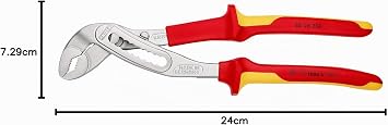 KNIPEX 88 06 250 Alligator® Water Pump Pliers chrome plated insulated with multi-component grips VDE-tested 250 mm