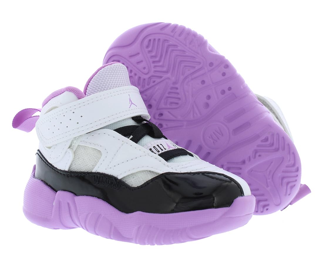 Jordan Baby Boy's Jumpman Two Trey (Infant/Toddler) White/Black/Barely Grape/Rush Fuchsia 5 Toddler M
