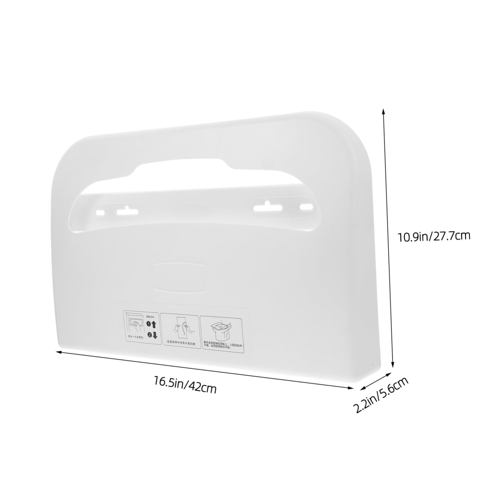 Alipis Disposable Toilet Seat Cover Dispenser Plastic Holder Paper Box Toilet Seat Holder