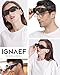 IGnaef Fit Over Glasses Sunglasses for Men Women Polarized Wrap Around Sunglasses to Wear Over Glasses with UV Protection