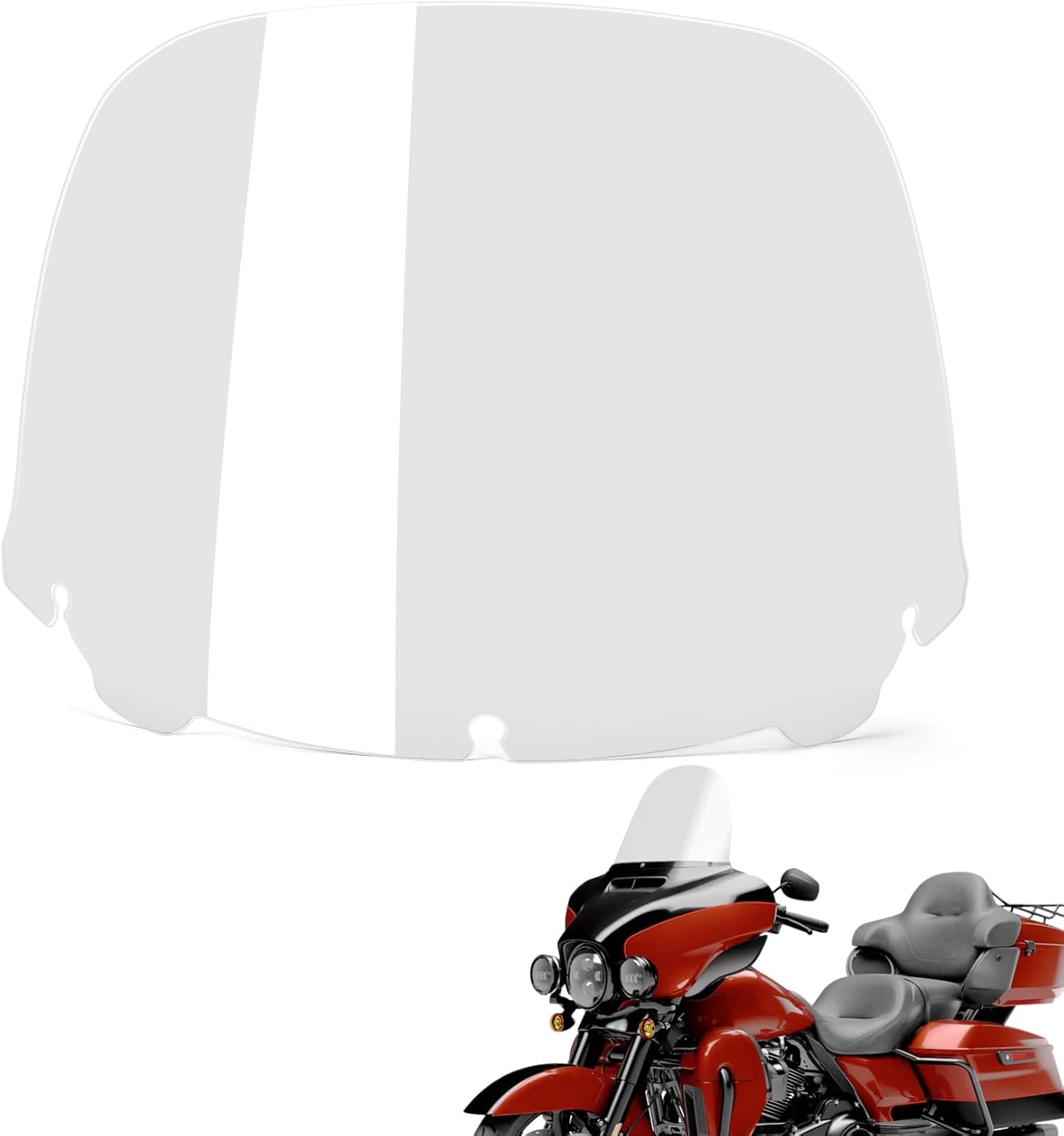 psler 14’’ Motorcycle Windshield Windscreen for Electra Glide Street Glide Ultra Limited Tri Glide 2014-2023,Clear