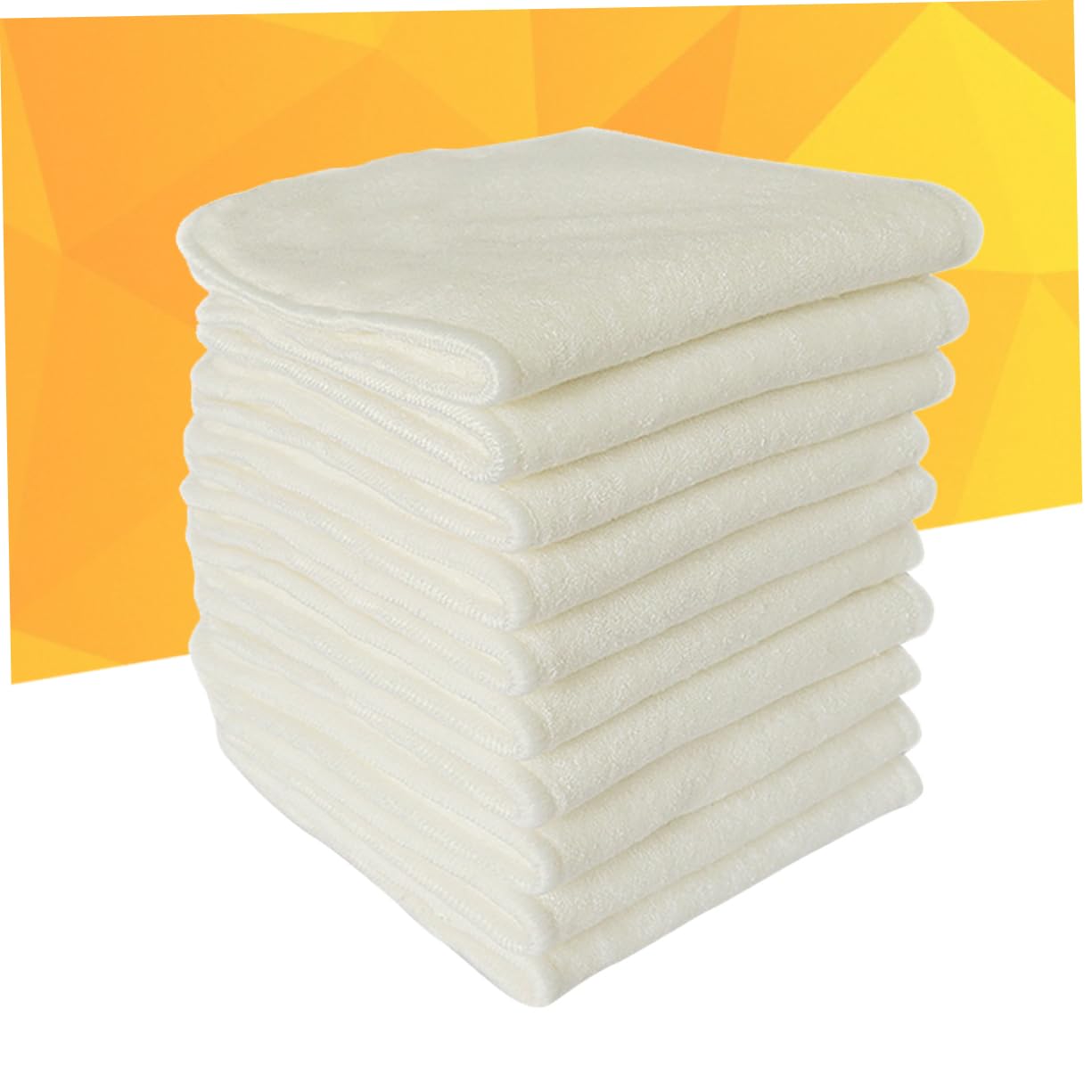 Abaodam 6stücke Stoffwindelunterlagen Für Bambuskohle Waschbar Und Wiederverwendbar Beige Pro Packung