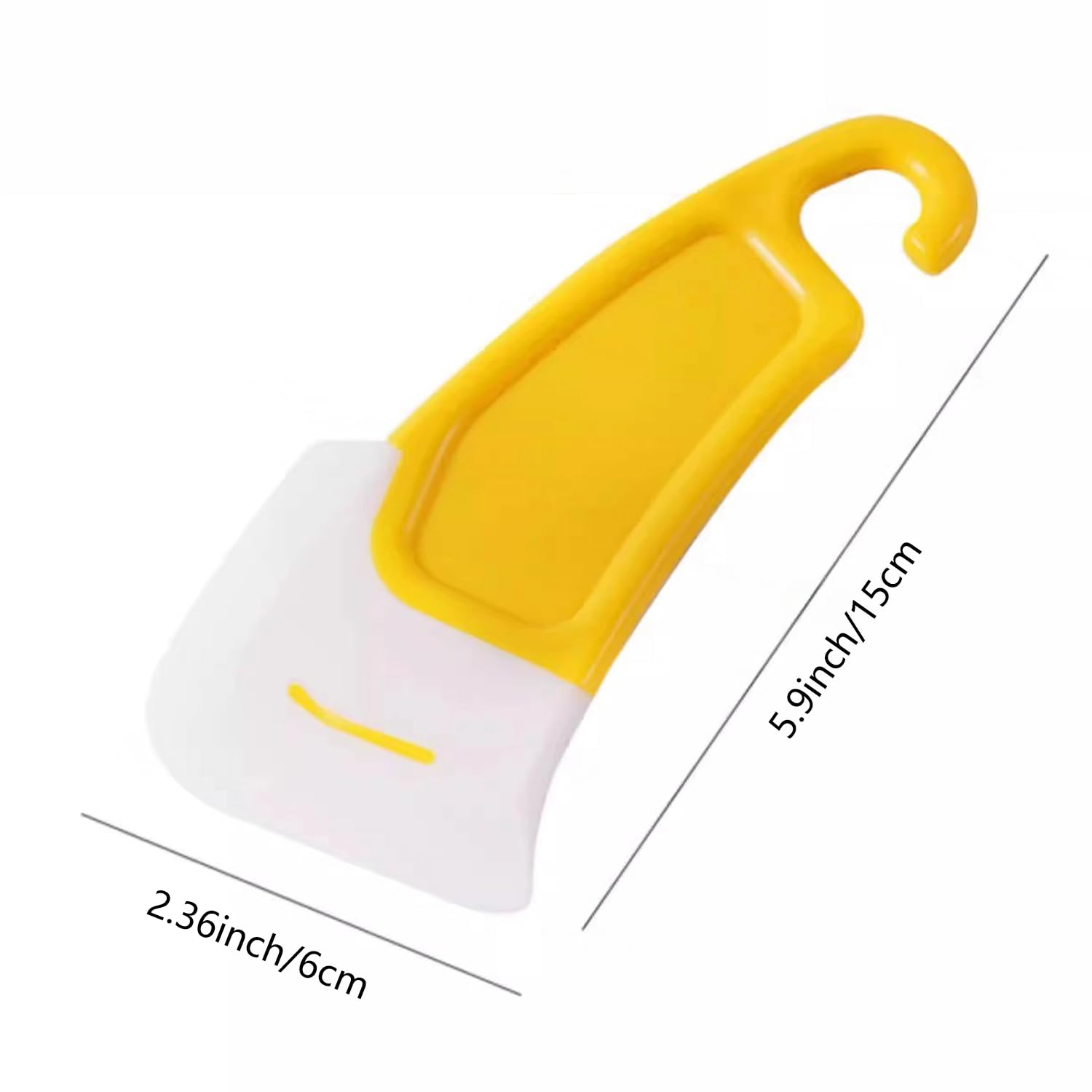 1 Pack Heat-Resistant Silicone Scraper for Baking Grill and Cookware Cleaning – Flexible Non-Stick Pan Residue Remover - Residue from Pots and Pans — view 8