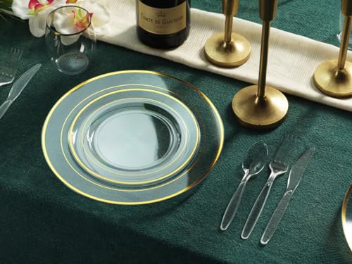 360 Count Plastic Silverware Set, 180 Forks, 180 Spoons, Heavy Duty BPA Free Disposable Cutlery Set, Premium Clear Plasticware for Party Supplies - Image 5