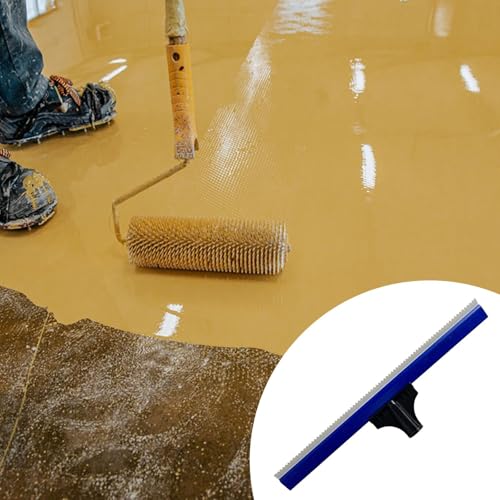 Image of Epoxy Squeegee Flooring Gear Rake Floor Wall Spreader for Garage Floor Walls Toothed 50cm|