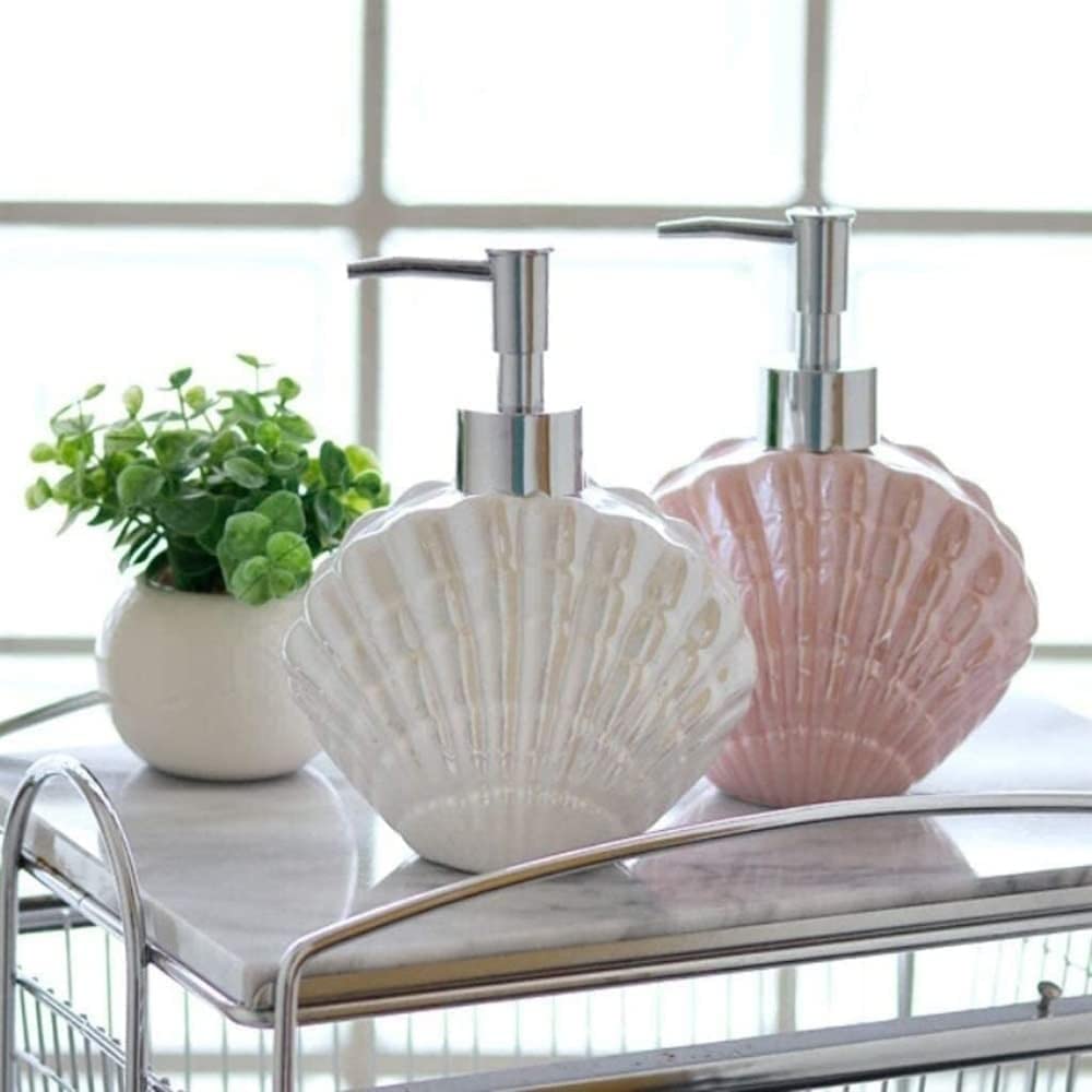 Ceramiczny dozownik mydła do łazienki, wysokiej jakości dozownik mydła i balsamu, stylowy design, idealny do łazienki lub kuchni, łatwy do uzupełnienia i czyszczenia