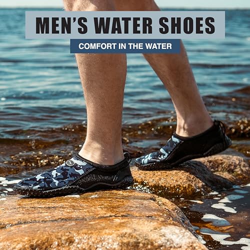 NORTY Men's Water Shoes - Aqua Swim Socks for Beach, Boat, and Pool - Skeletoe Barefoot Design - Cruise Ship Essentials - Hiking and Camping Footwear2