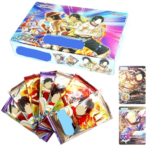 Cartas de Anime, 216 Pcs Tarjetas De Anime, Anime Cards Booster Box, Juego de Cartas Coleccionables Anime, Manga Animada Colección, Regalos de Cumpleaños Navidad para Niños y Niñas