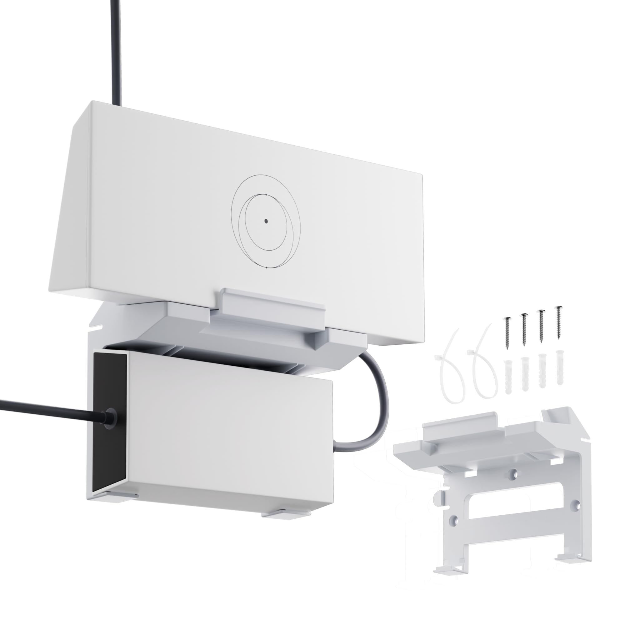 Starlink Gen 3 Router Mount, 2 in 1 Wall Mount for Starlink Standard Router and Power Supply, Mounting Bracket Kit for V3