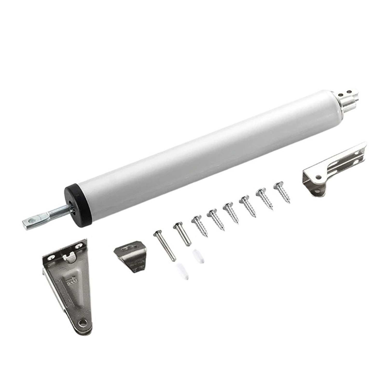 SWENEEN Automatic Door Closer Silent Pneumatic Hydraulic Buffer Adjustable Buffer Force Door Closing Device Household Simple Door Closer Easy For Home Commercial Use (Silver),Silver