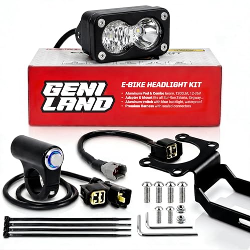 GENILAND Upgraded Surron Light & Talaria Headlight - White Plug and Play Ebike Light Accessories for Sur Ron LBX/LBS Talaria Sting MX3/MX4/MX5 Taparia Segway X260/X160 ERide Pro Rerode R1...