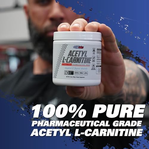 EHP Labs Acetyl L Carnitine Powder - Supports Natural Energy Production, Assists in Healthy Brain Function, Supports Heart Health, Vegan, Gluten Free, Non GMO - 100 Servings — view 6