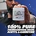 EHP Labs Acetyl L Carnitine Powder - Supports Natural Energy Production, Assists in Healthy Brain Function, Supports Heart Health, Vegan, Gluten Free, Non GMO - 100 Servings