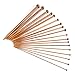 Produktbild Zerodis 18 Größen Bambus Stricknadeln Set Single Point Carbonized Stricknadel (2mm bis 10mm)