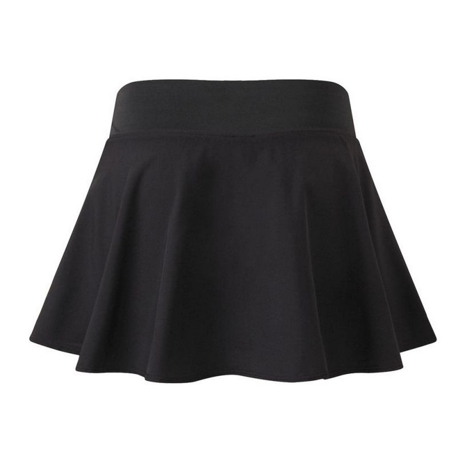 Jupe de tennis courte athlétique à séchage rapide pour femme avec short intégré, noir foncé, 40