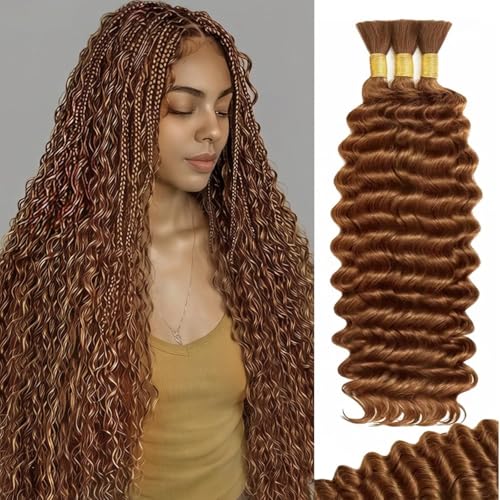 Human Braiding Hair for Boho Braids, 18 Inch 100% 12A