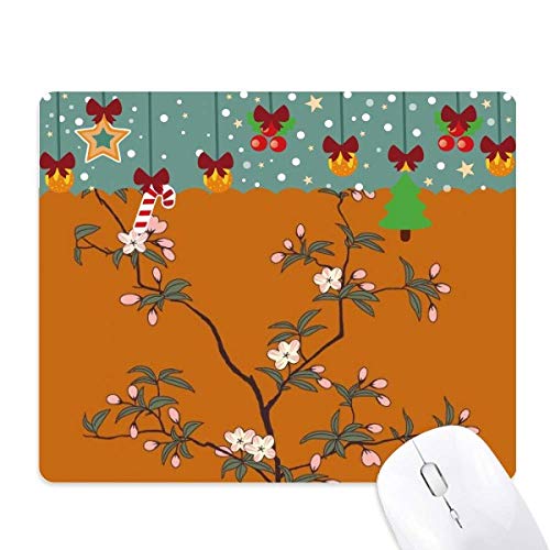 Tapis de souris de style arbre tapis de jeu de bureau Noël caoutchouc tapis vert rouge