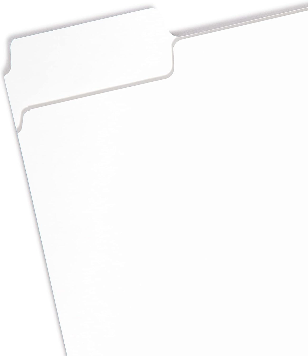 Smead SuperTab File Folder, Oversized 1/3-Cut Tab, Letter Size, White, 100 per Box (11980), Pack of 1