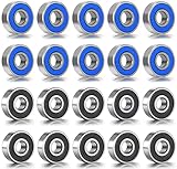rodamientos patines hockey ➤ Material: acero al carbono, durabilidad y resistencia a la deformación en caso de carga pesada. 34.000 rpm en lubricación de grasa.