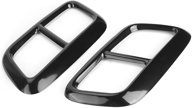Stainless Steel Exhaust Tip Cover, 2Pcs Exhaust Tail Cover Frame, 4 Outlet Exhaust Pipe Trim, Exhaust Tailpipe Decoration Frame Cover Fits for Range Rover Sport 2020