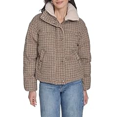 Toffee Houndstooth Wool Blend