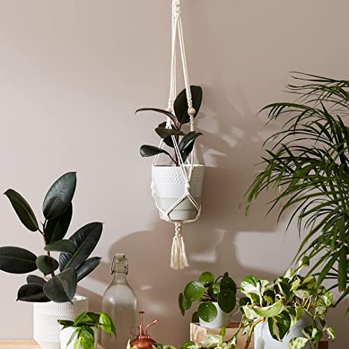 Calm Club Kit de macramê 'Hang Time' | Kit de cabide para plantas de macramé | Kits de artesanato