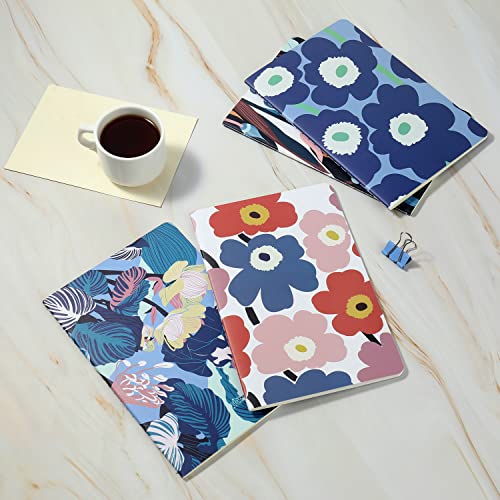 Xyark 12 Pack Flower Design Dot Grid Notebook Journals Bulk For Traveler, Student And Office, Composition Subject Sketchbook Notebooks With Dotted Grid Paper, 80Gsm, 30 Sheets,5.5X 8.3 Inch, A5 Size #TOP5