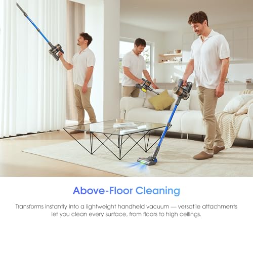 UNINELL HOME Cordless Vacuum Cleaner,Stick Vacuum 45KPA/450W/60min,Wall-mounted Charging UV22 - Image 8