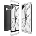 Produktbild CE-Link für Samsung Galaxy Note 8 Hülle Hardcase 3 in 1 Handyhülle Ultra Dünn Hartschale 360 Grad Full Body Schutz Backcover Schutzhülle Bumper - Silber + Schwarz