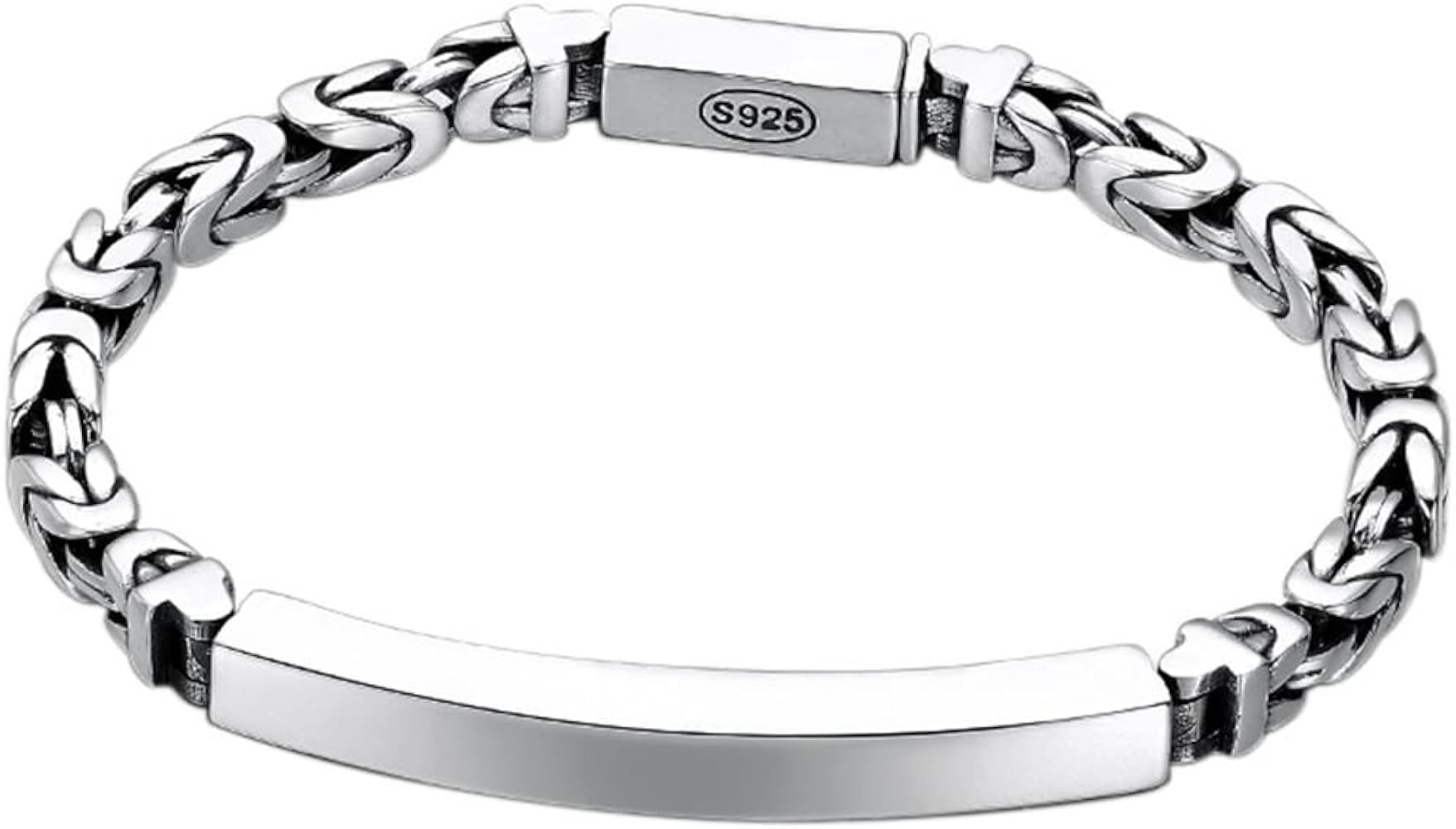 Amazon.com: SiKigraWa S925 Sterling Silver Simple Peace Bracelet