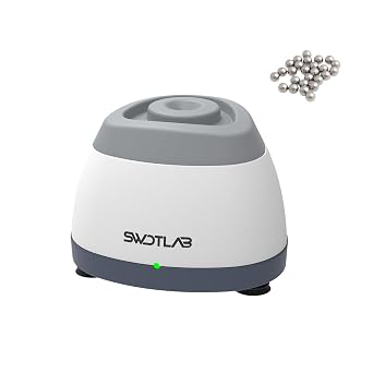 Vortex Mixer 4000rpm with Zinc Alloy Base, Nail Polish Shaker, Glue Shaker & Paint Mixer for Gel Polish Acrylic Paints Eyelash Adhesives Tattoo Ink Test Tubes, Grey