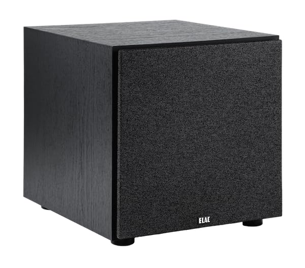 ELAC Subwoofer Debut 3.0 DS103: ideale per riprodurre la musica da un impianto stereo come parte di un sistema surround 5.1, suono leggendario, design elegante, nero