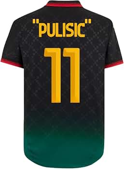 Amazon.com : Milan 24/25 Pulisic #11 Black Soccer Jersey for Men