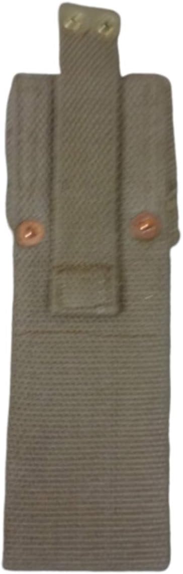 Warreplica British WWI 1908 Pattern P08 Bayonet Frog?Cotton webbing frog Reproduction | Canvas Webbing Scabbard Holder | Great War Military Uniform Equipment for Collectors, Reenactment, Costume Props
