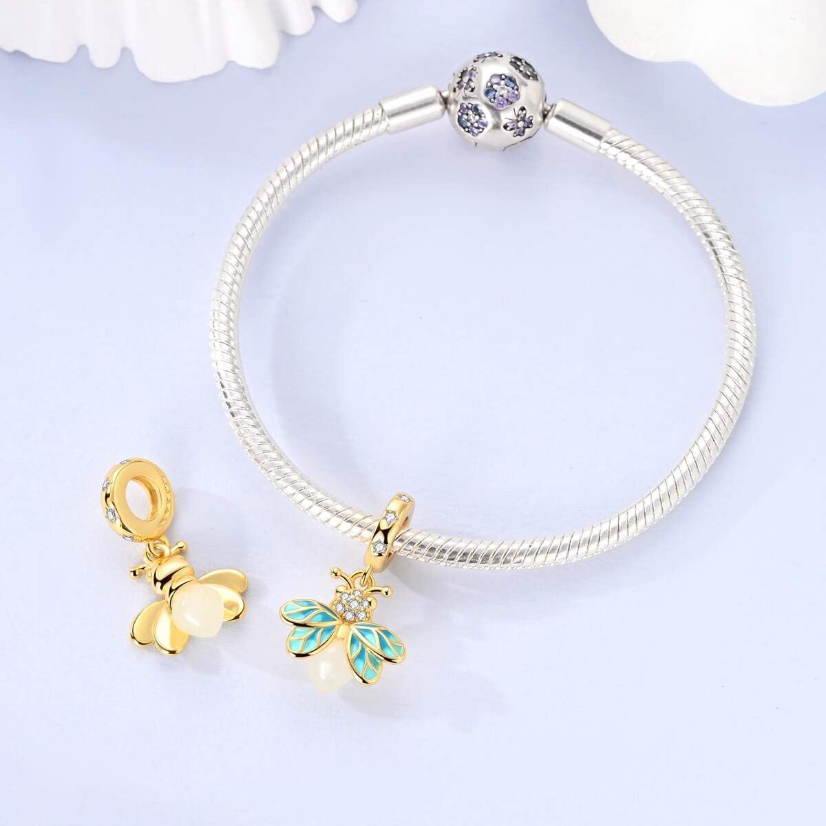 LAZA Charms for Bracelets 925 Sterling Silver Butterfly Summer Travel Ocean Lucky Charm Beads Pendant Jewelry for Women Mom - Image 3