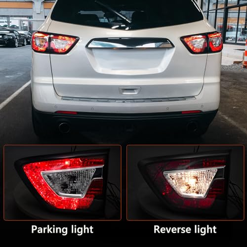 Image of FIONE for Chevy Traverse Inner Tail Lights Assembly 2013 2014 2015 2016 2017 Rear Brake Lamp Halogen model Passenger Side RH