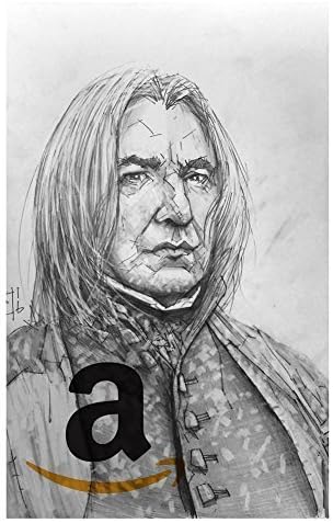 Always. Giclee print of an Alan Rickman pencil drawing