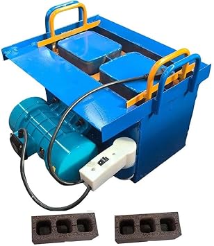 Multi-Use Concrete Block Maker - Electric Hollow Brick Press, 45-Second Forming, 30/Hour Production with 23kN & 550W, for Buildings, Roads, and DIY Projects Including Paving Applications H1