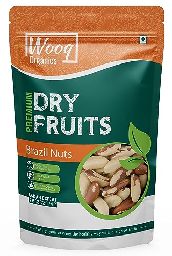 Image of Wooq Organics Brazil Nuts, Jumbo Premium Brazil Nuts 100G | All Natural | Rich In Iron| Best For Cholesterol, Dry Fruit