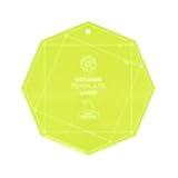 MISSOURI STAR QUILT Template Octagon, 10'' | Acrylic Ruler for Layer Cake Fabric and Precut Quilting Squares | Essential Quilt Supplies for Cutting Patterns and Patchwork, Green, NOT5972