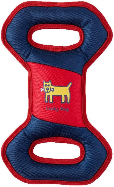 Life Is Good. Jake & Rocket Dog Tug Toy, Faded Red